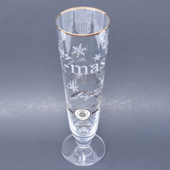 Warsteiner Merry Christmas Winter Stars Tulip Champagne Beer Glass with Box 2010 - Picture 8 of 16